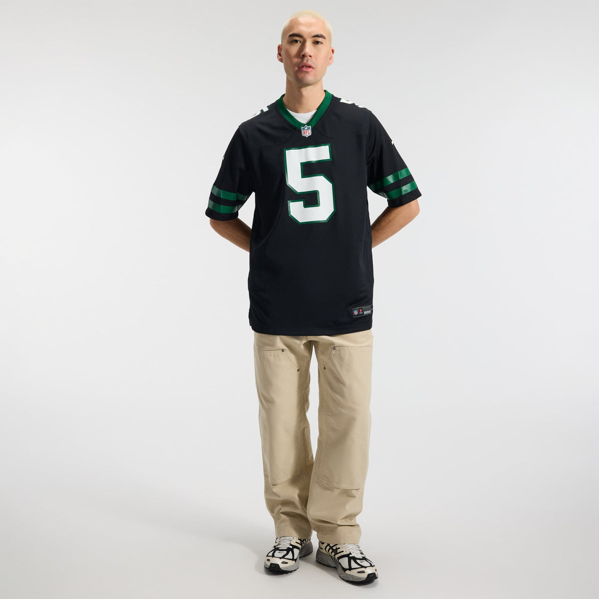 Men's New York Jets Garrett Wilson Legacy White Jersey