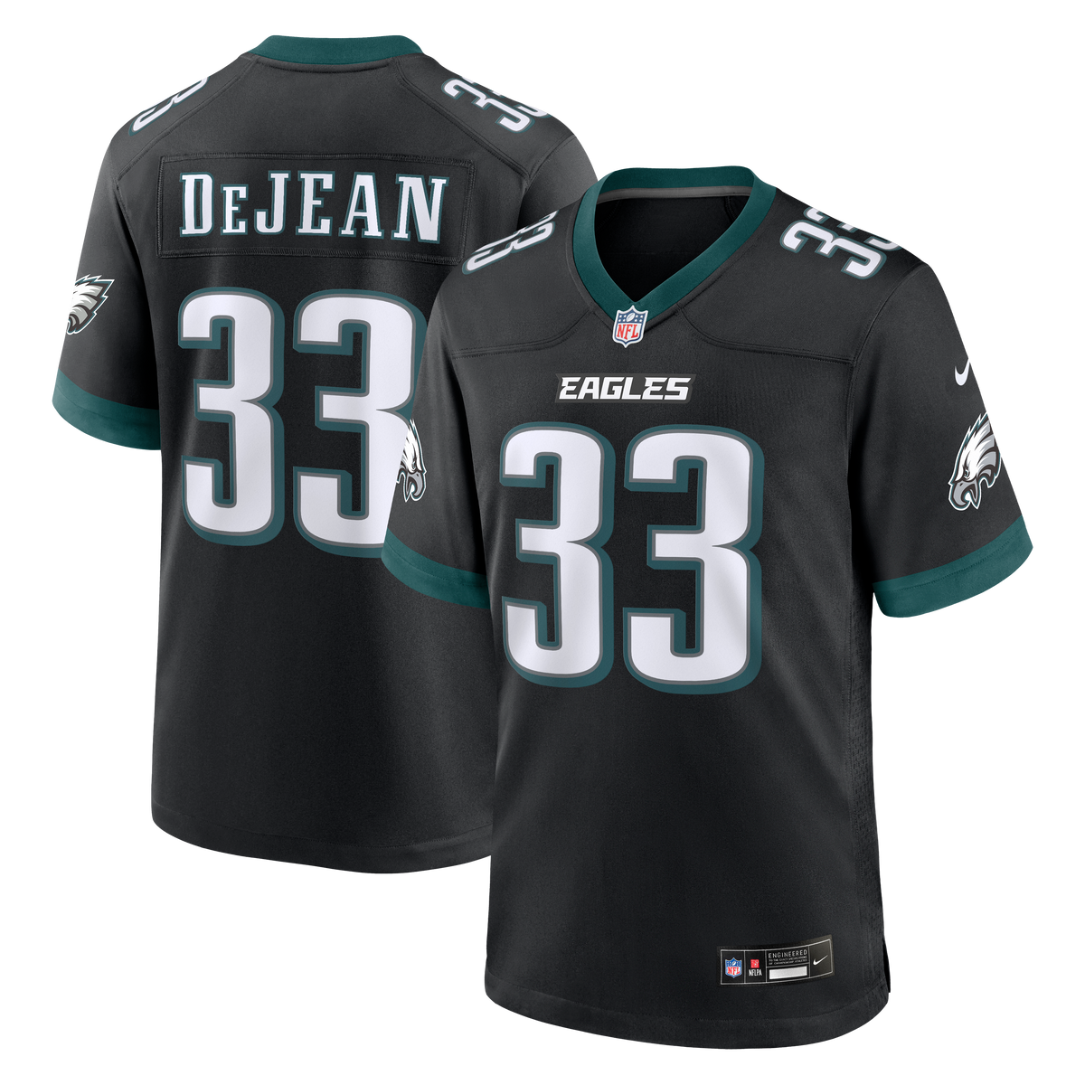 Men's Philadelphia Eagles Cooper DeJean White Jersey