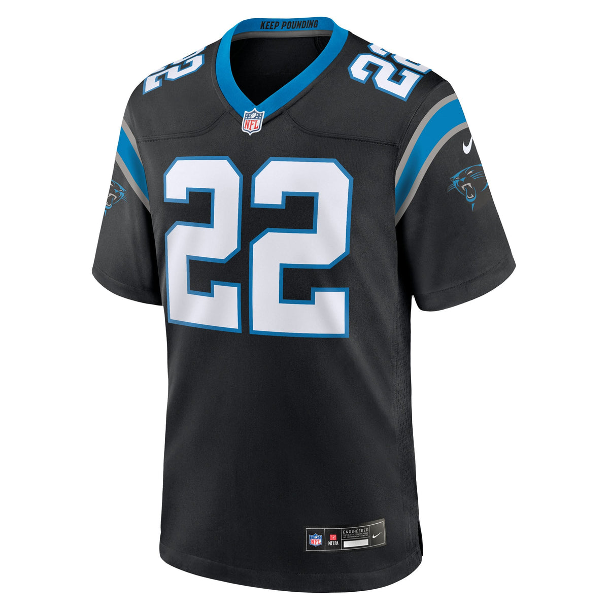 Men's Carolina Panthers Lathan Ransom Black Team Jersey