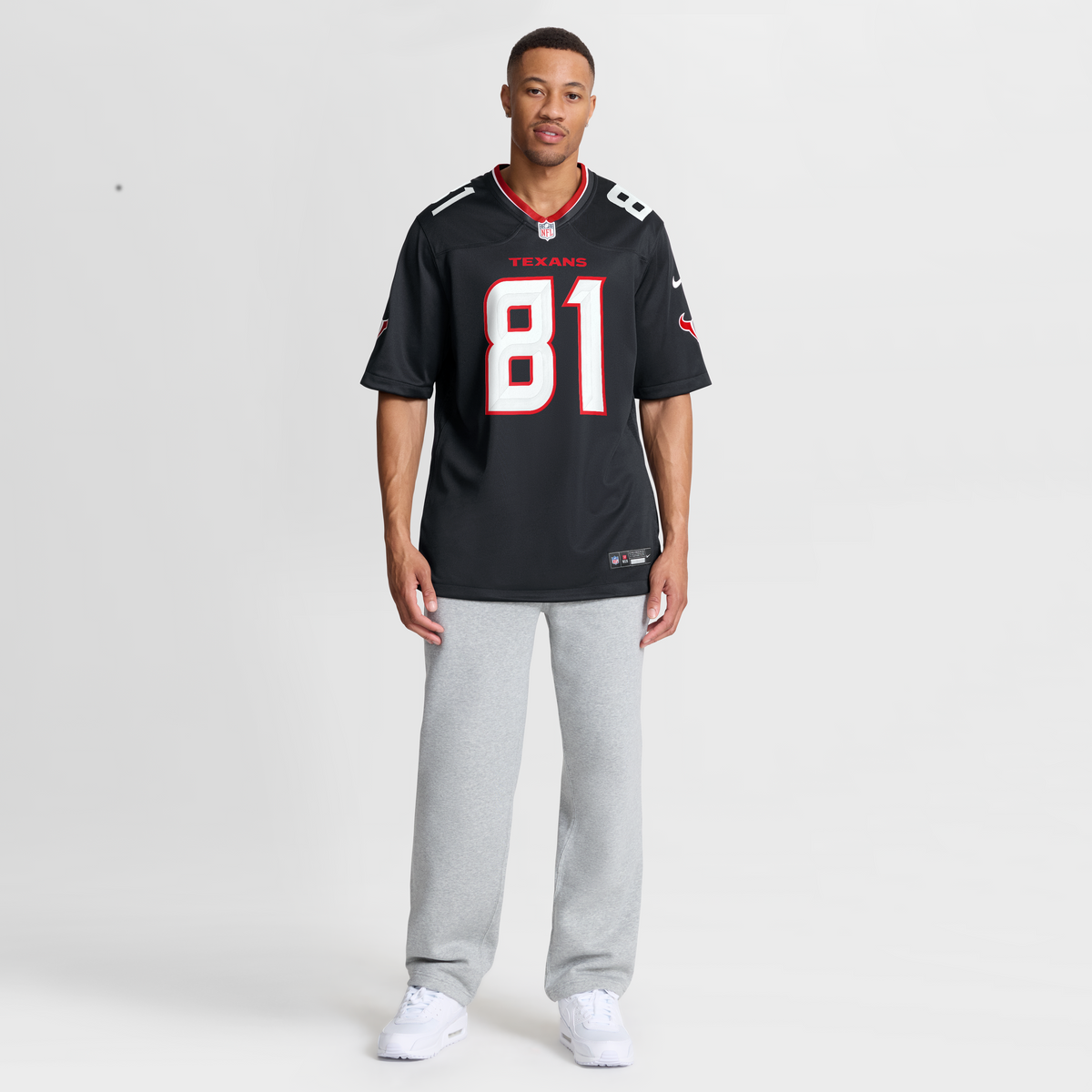 Men's Houston Texans Jayden Higgins Navy Jersey