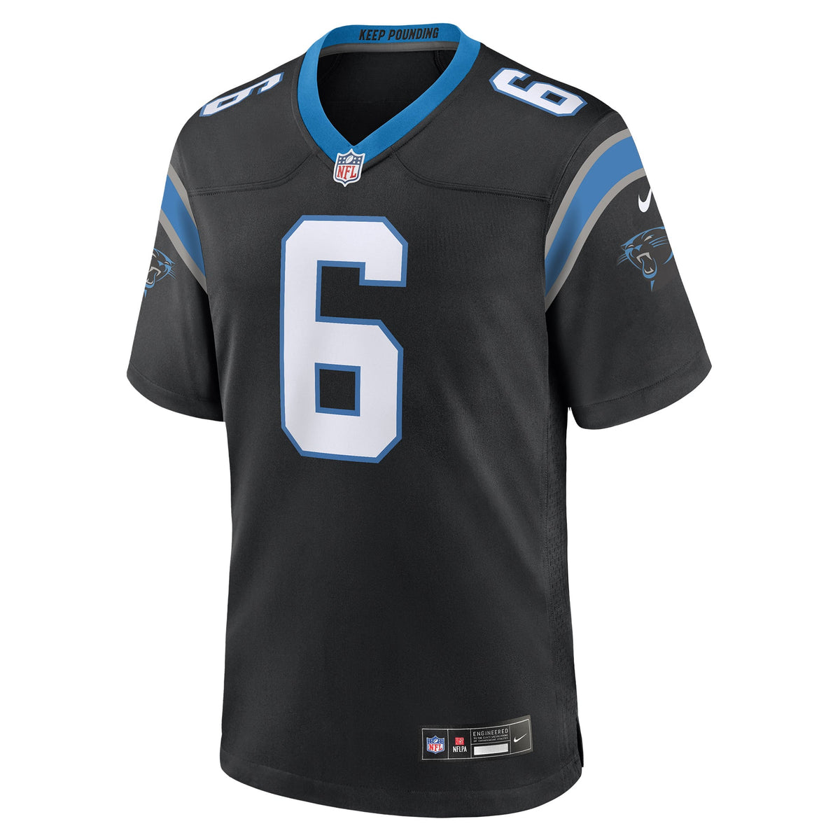Men's Carolina Panthers Sam Martin Black Team Jersey