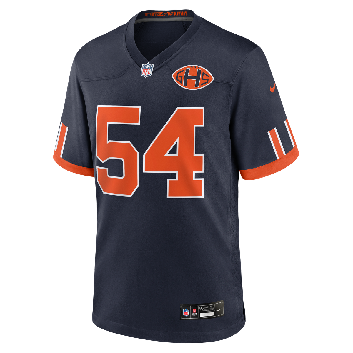 Men's Chicago Bears Brian Urlacher Navy 2026 Rivalries Collection Jersey