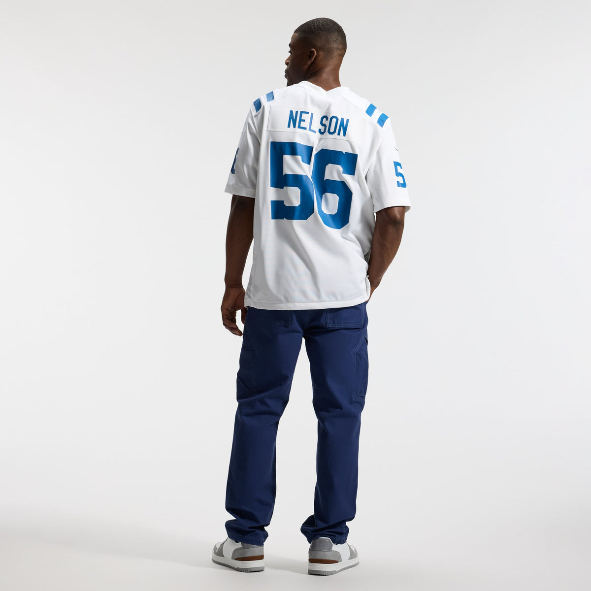 Men's Indianapolis Colts Quenton Nelson White Game Player Jersey