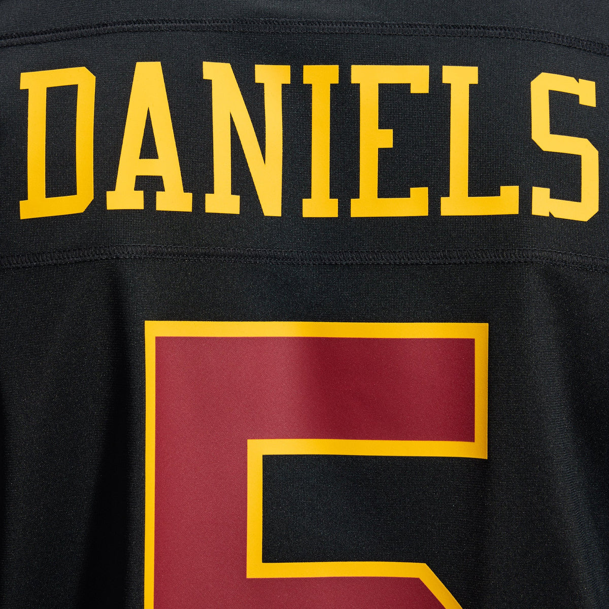 Hail Raiser Men's Washington Commanders Jayden Daniels Black Alternate Jersey