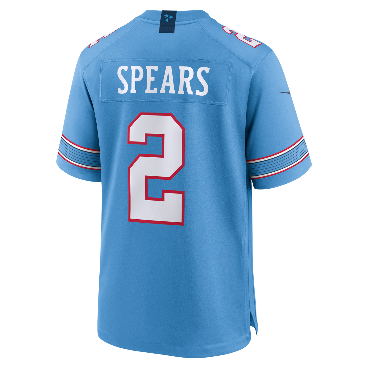 Men's Tennessee Titans Tyjae Spears Light Blue Jersey