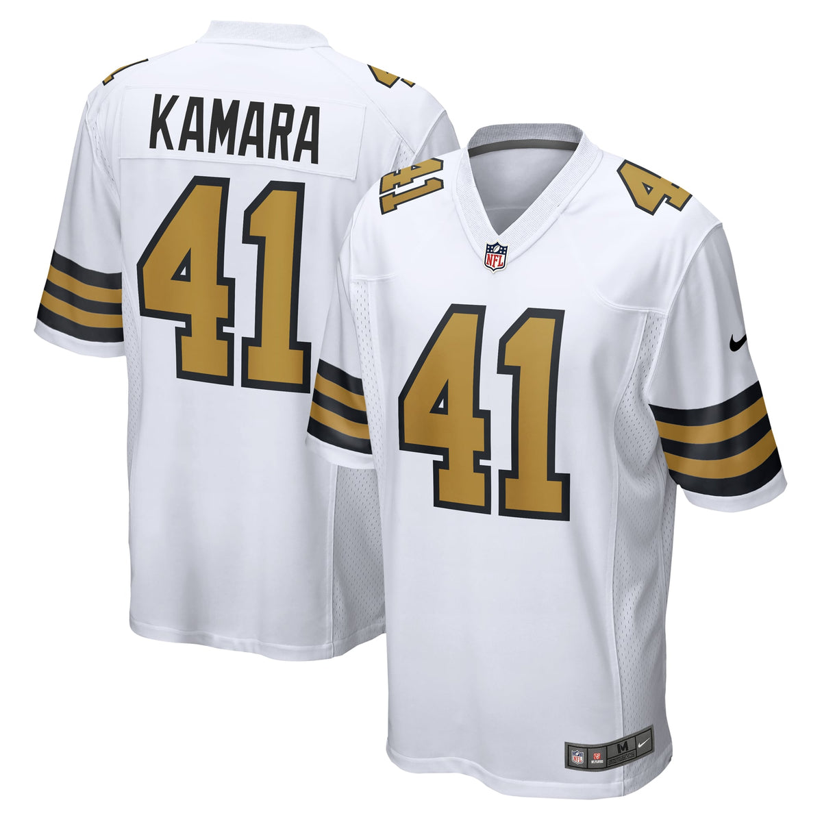 Men's New Orleans Saints Alvin Kamara Black Jersey