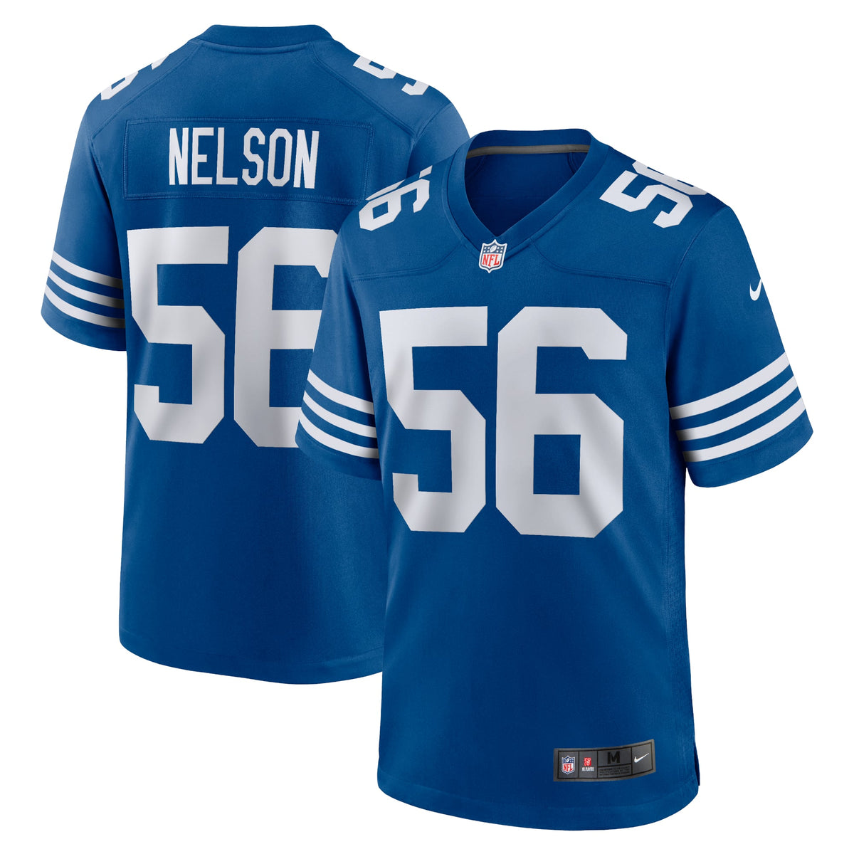 Men's Indianapolis Colts Quenton Nelson White Game Player Jersey