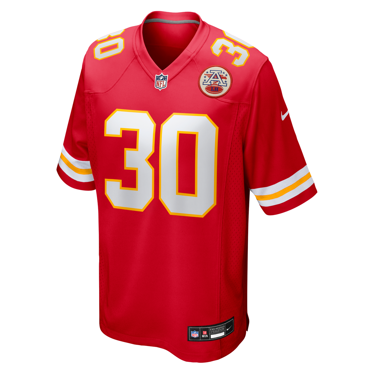 Men's Kansas City Chiefs Chris Roland Wallace Red Jersey