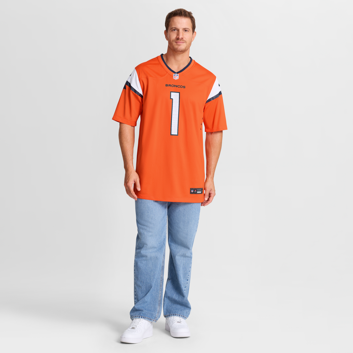 Men's Denver Broncos Evan Engram Orange Team Jersey