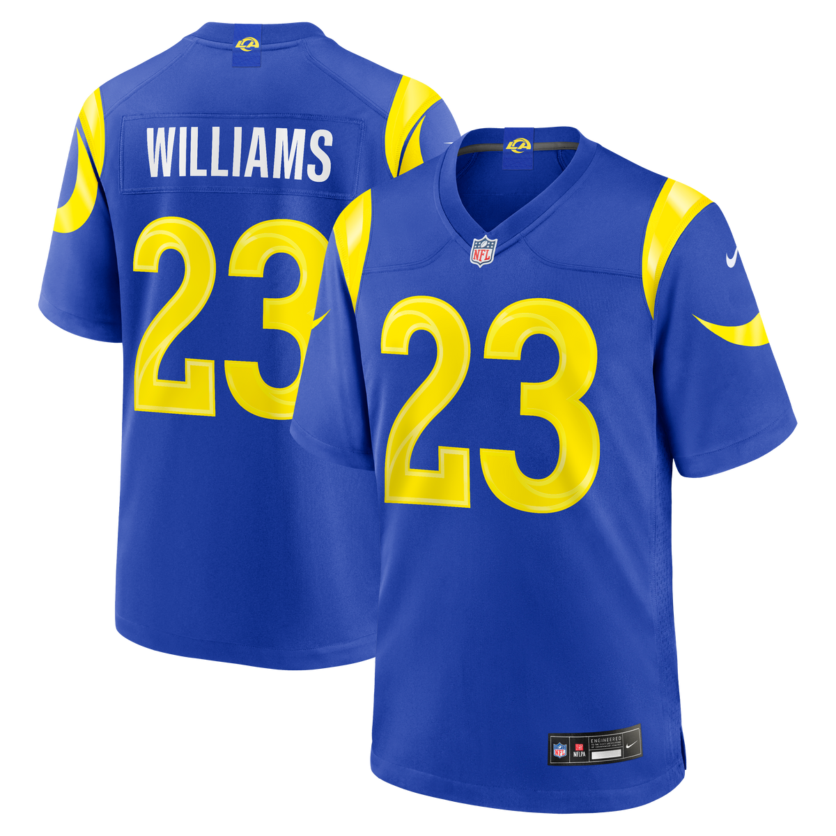 Men's Los Angeles Rams Kyren Williams Royal Team Game Player Jersey
