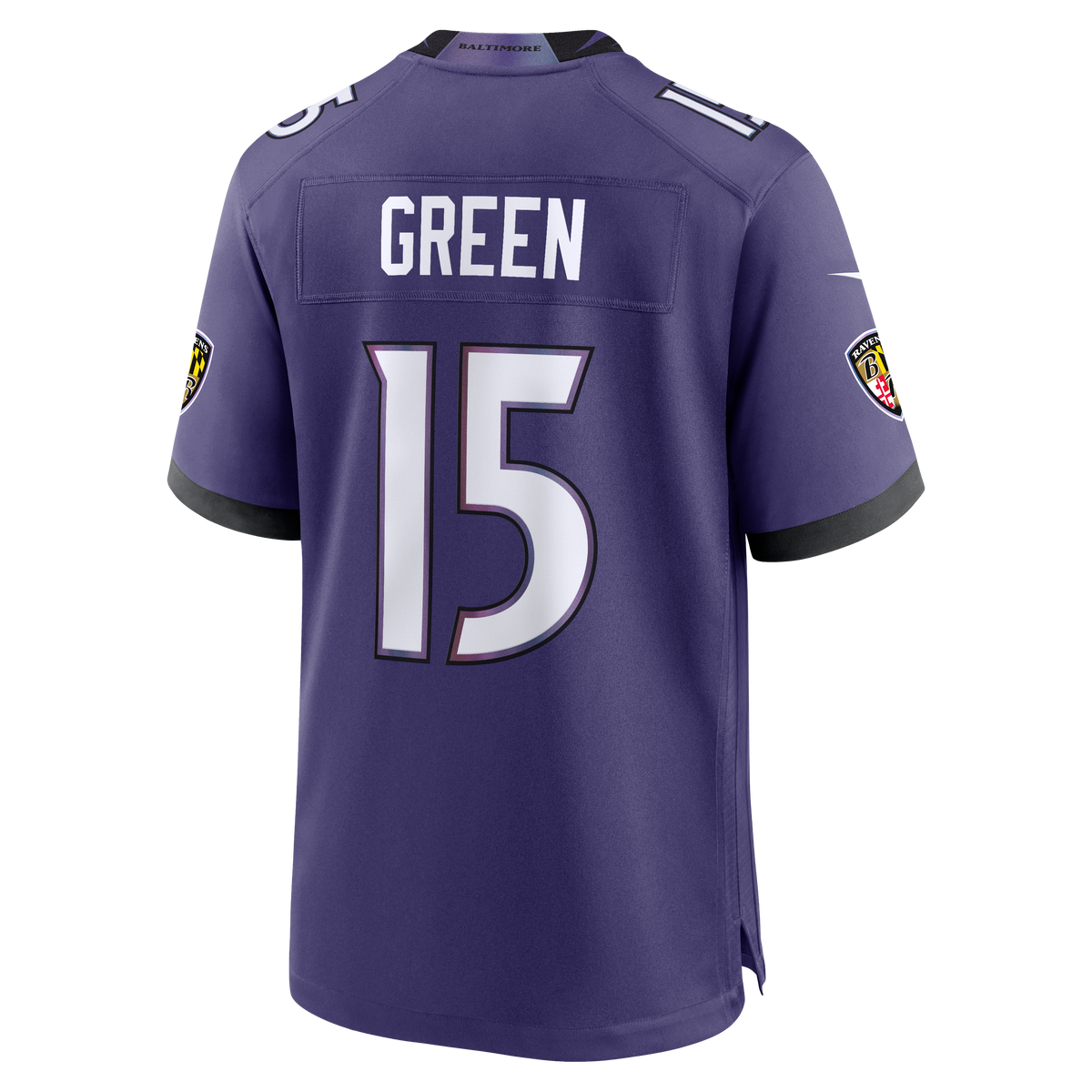 Men's Baltimore Ravens Mike Green Purple Team Jersey