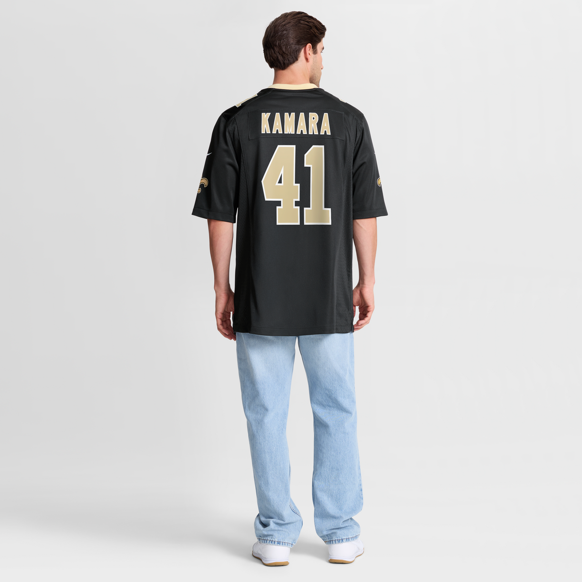 Men's New Orleans Saints Alvin Kamara Black Jersey
