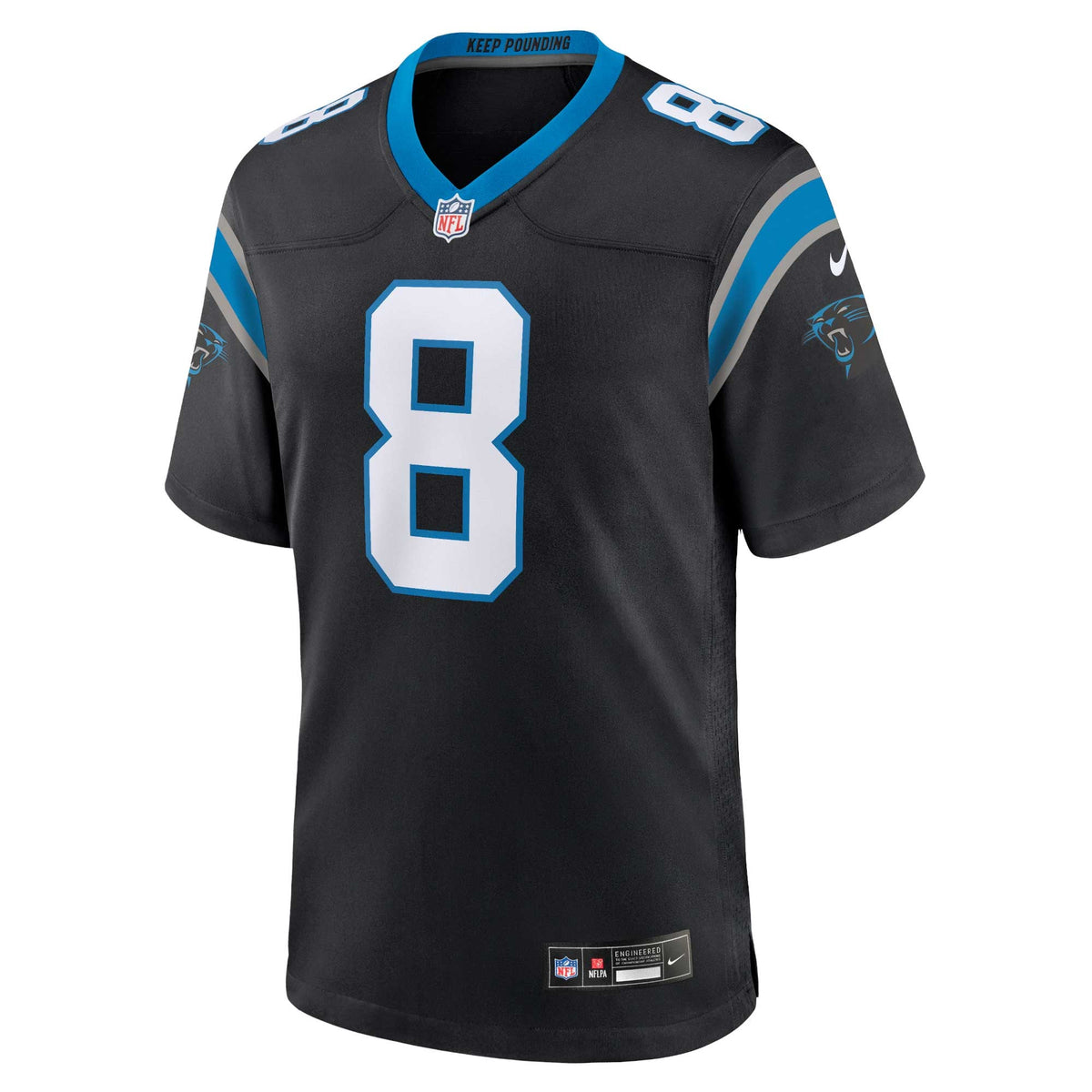Men's Carolina Panthers Jaycee Horn Black Jersey