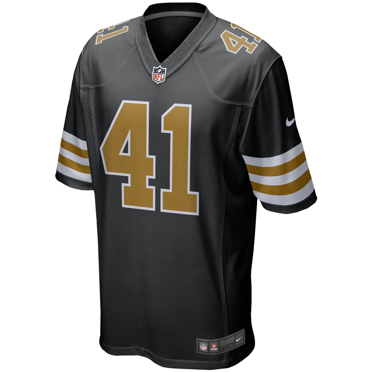Men's New Orleans Saints Alvin Kamara Black Alternate Jersey