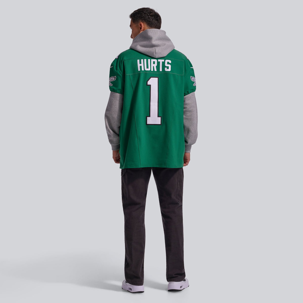 Men's Philadelphia Eagles Jalen Hurts Kelly Green Alternate Elite Jersey