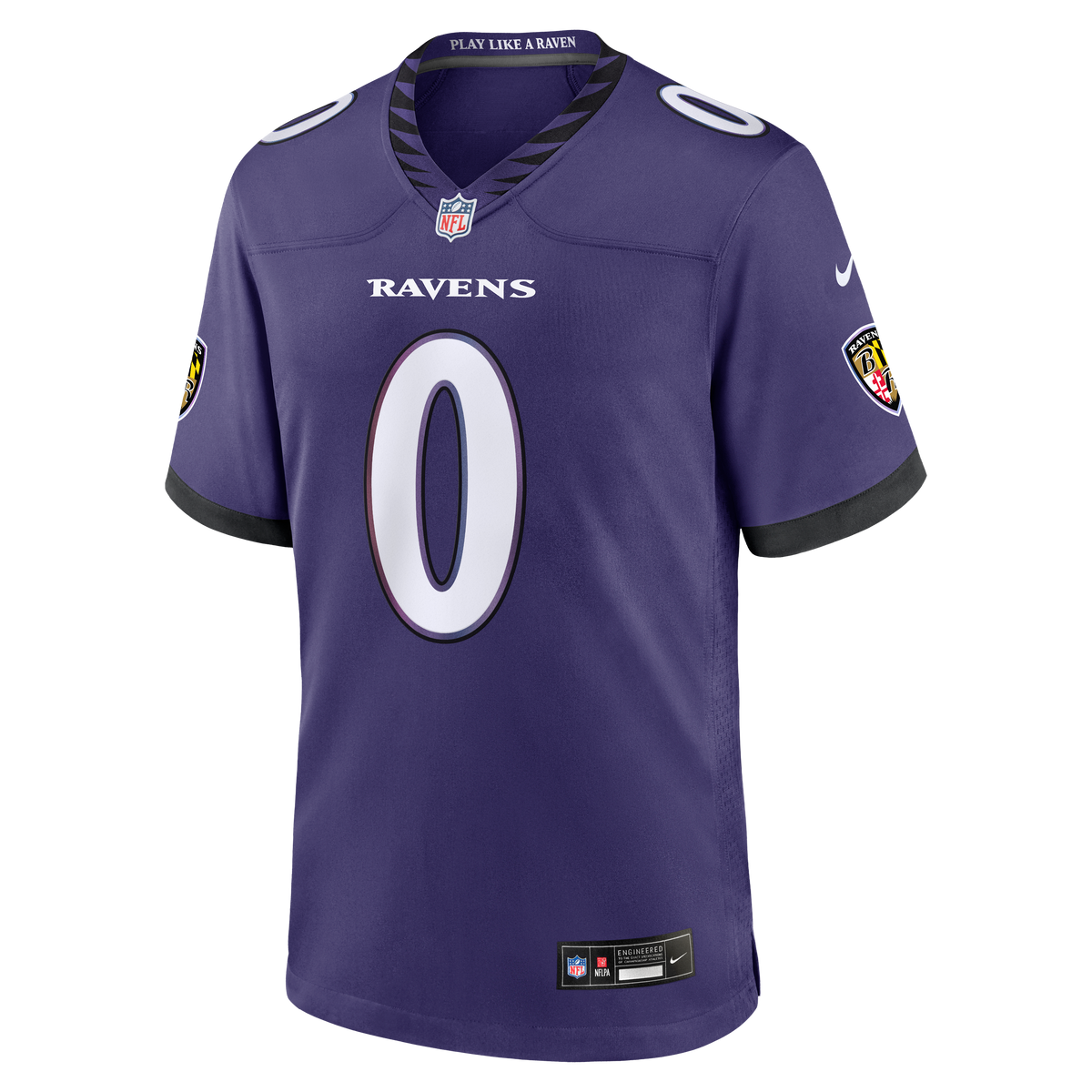 Men's Baltimore Ravens Roquan Smith Purple Team Jersey