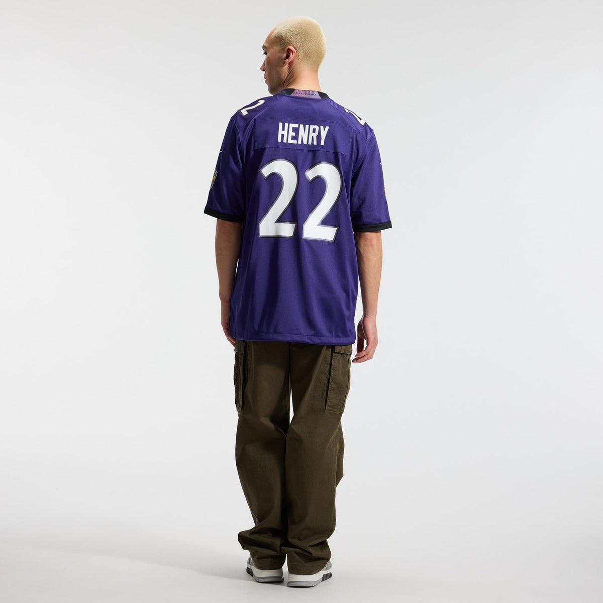 Men's Baltimore Ravens Derrick Henry Purple Team Jersey