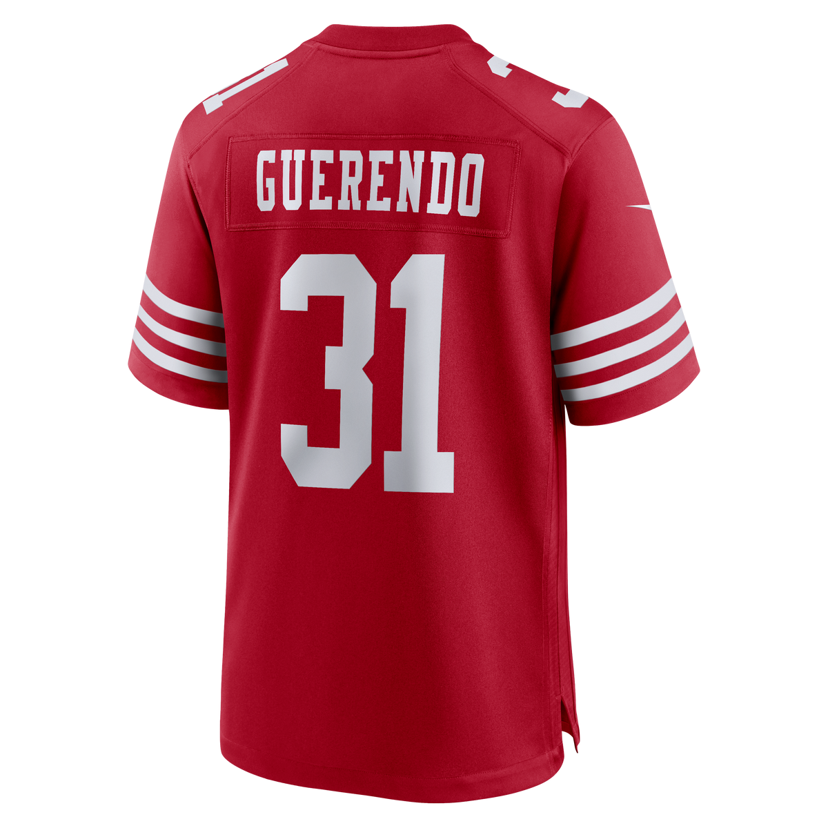 Men's San Francisco 49ers Isaac Guerendo Scarlet Jersey