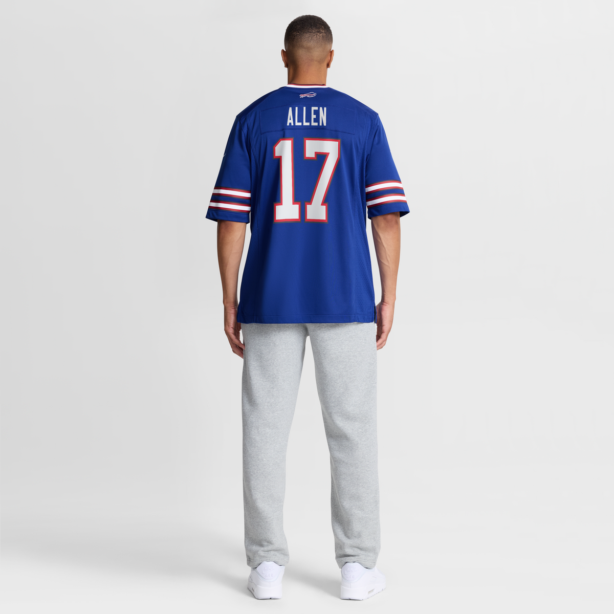 Men's Buffalo Bills Josh Allen White Game Player Jersey