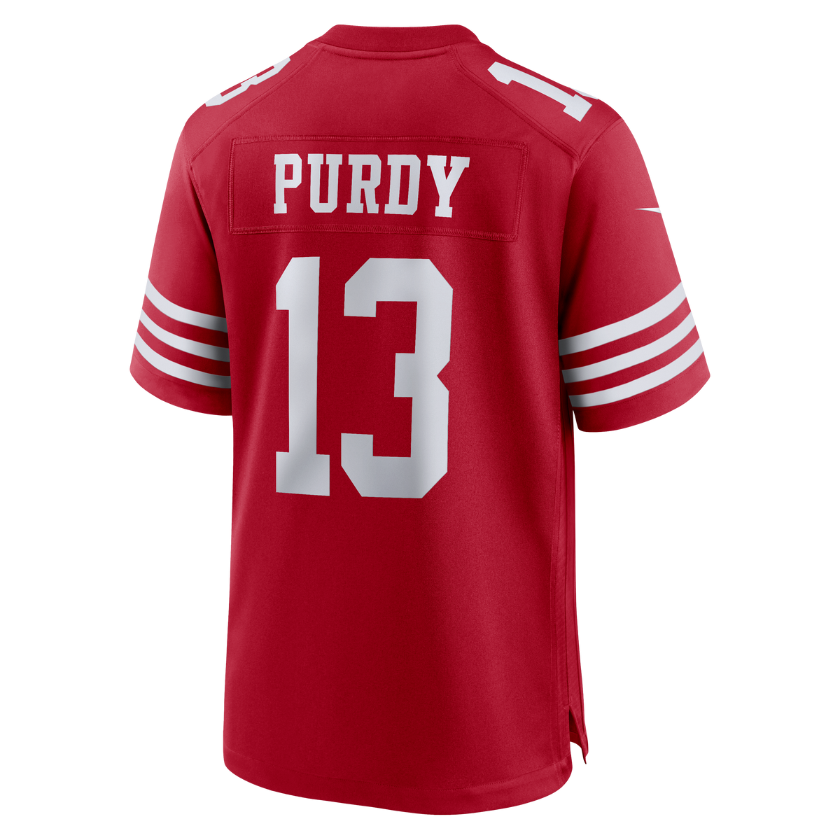 Men's San Francisco 49ers Brock Purdy Scarlet 80th Anniversary Jersey