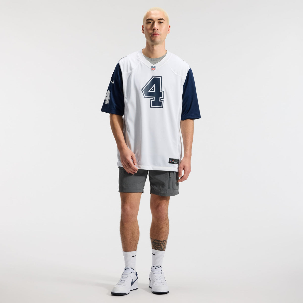 Men's Dallas Cowboys Dak Prescott White Alternate Game Team Jersey