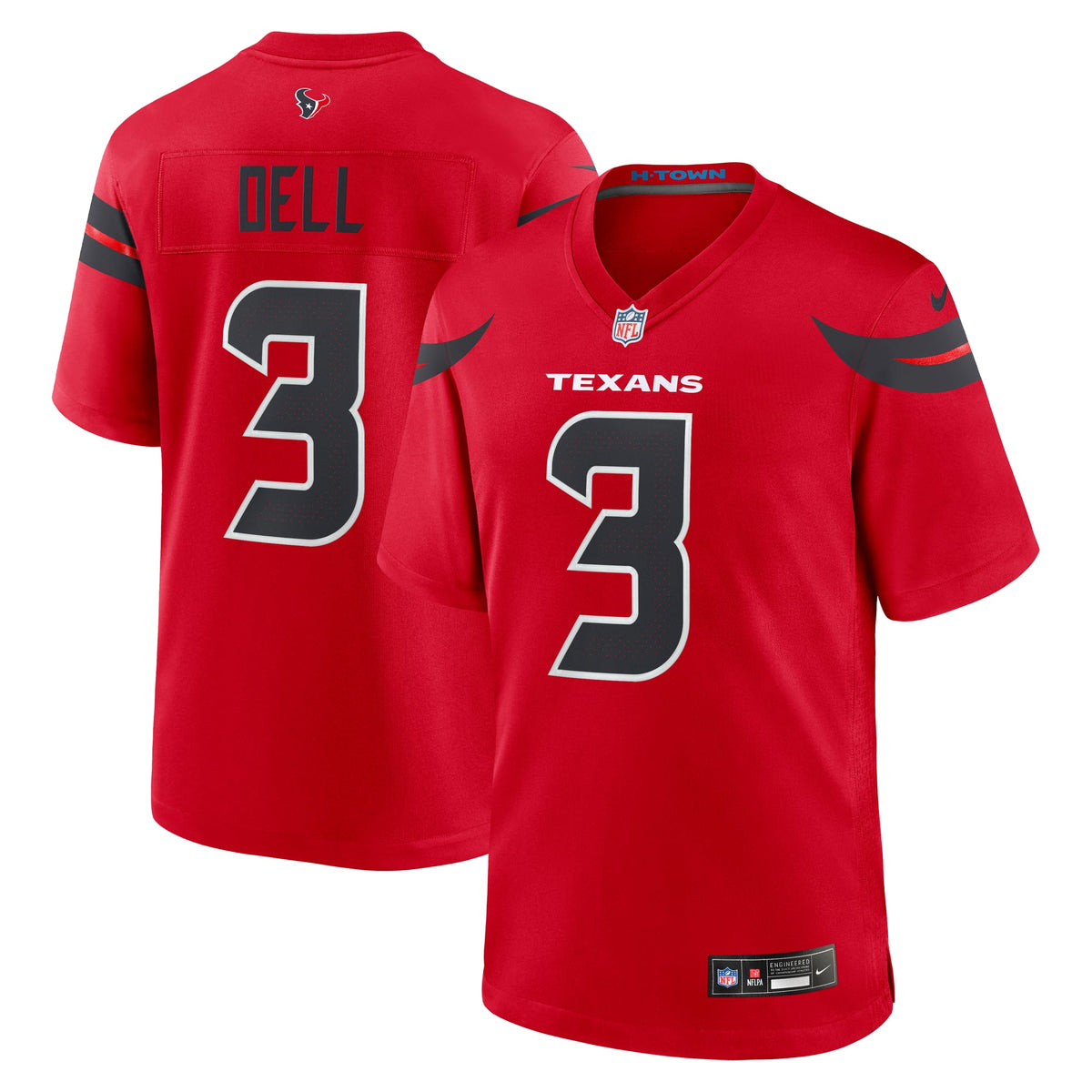 Men's Houston Texans Tank Dell Navy Jersey
