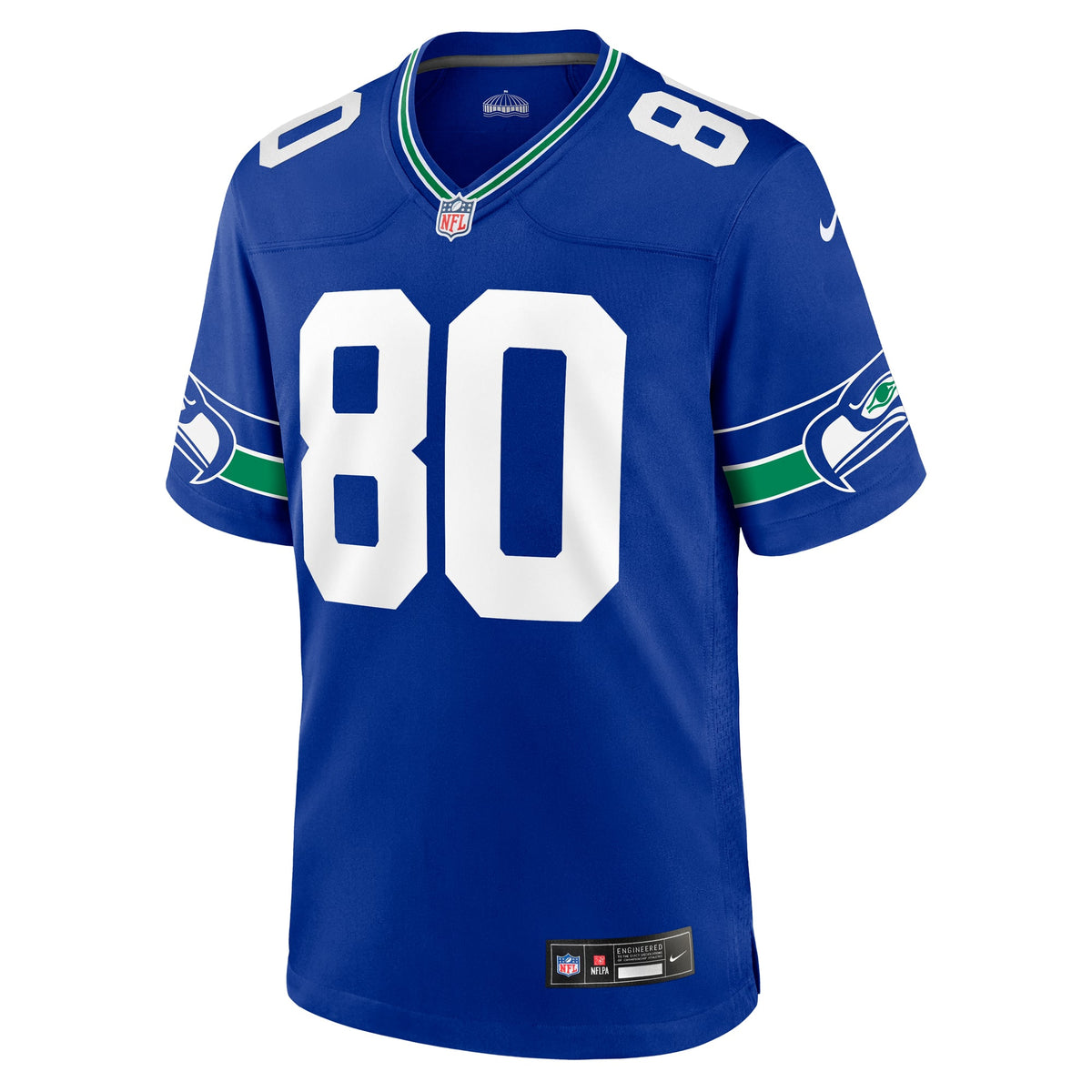 Men's Seattle Seahawks Steve Largent Royal Throwback Retired Player Jersey