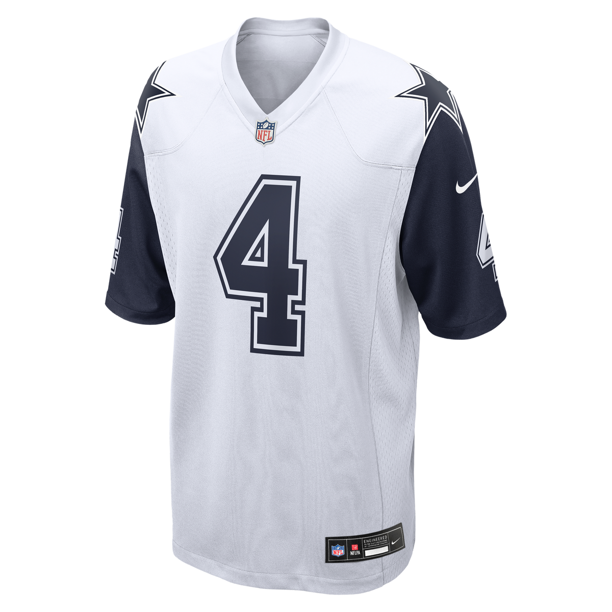 Men's Dallas Cowboys Dak Prescott White Alternate Game Team Jersey