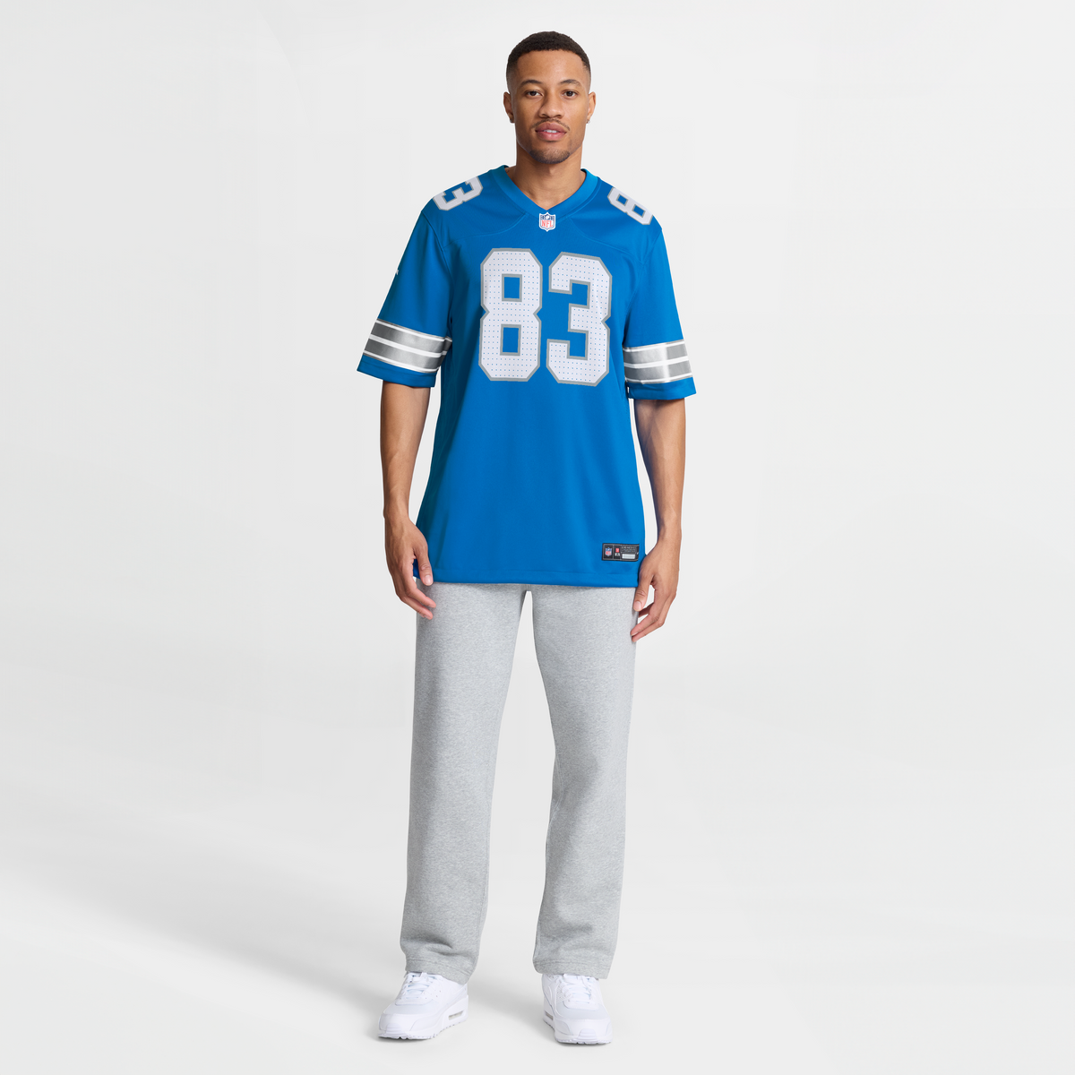 Men's Detroit Lions Tyler Conklin Blue Team Jersey