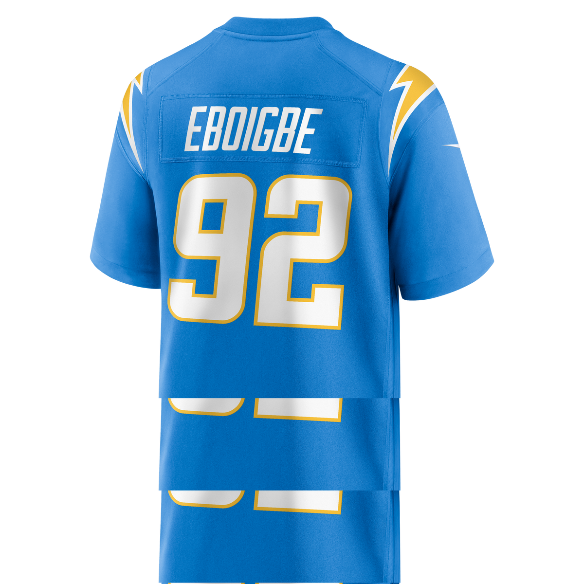 Men's Los Angeles Chargers Justin Eboigbe Powder Blue Team Jersey