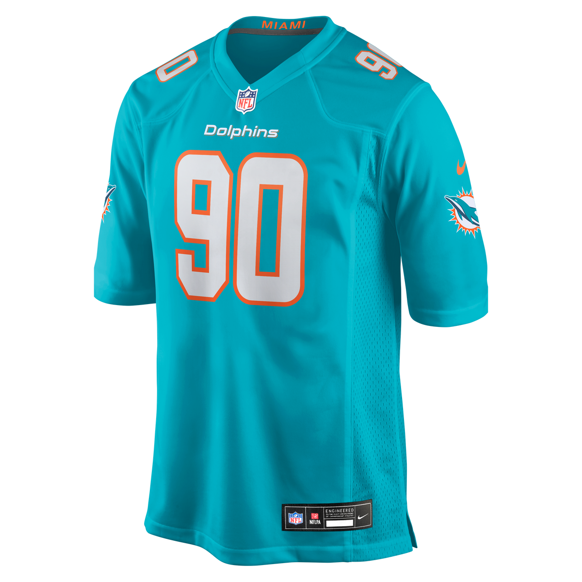 Men's Miami Dolphins Kenneth Grant Aqua Team Jersey
