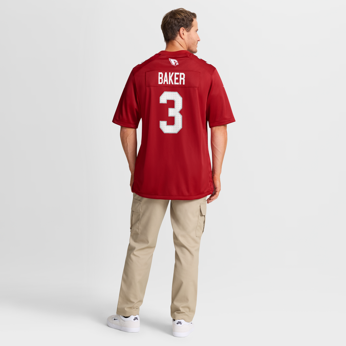 Men's Arizona Cardinals Budda Baker Cardinal Game Player Jersey