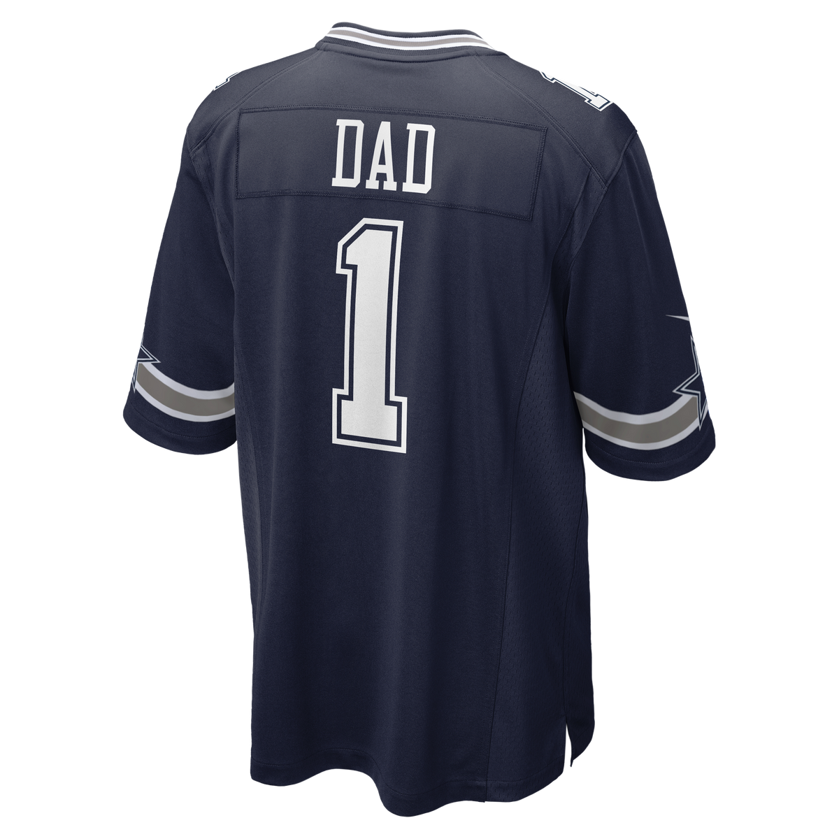 Men's Dallas Cowboys Number 1 Dad Navy Jersey