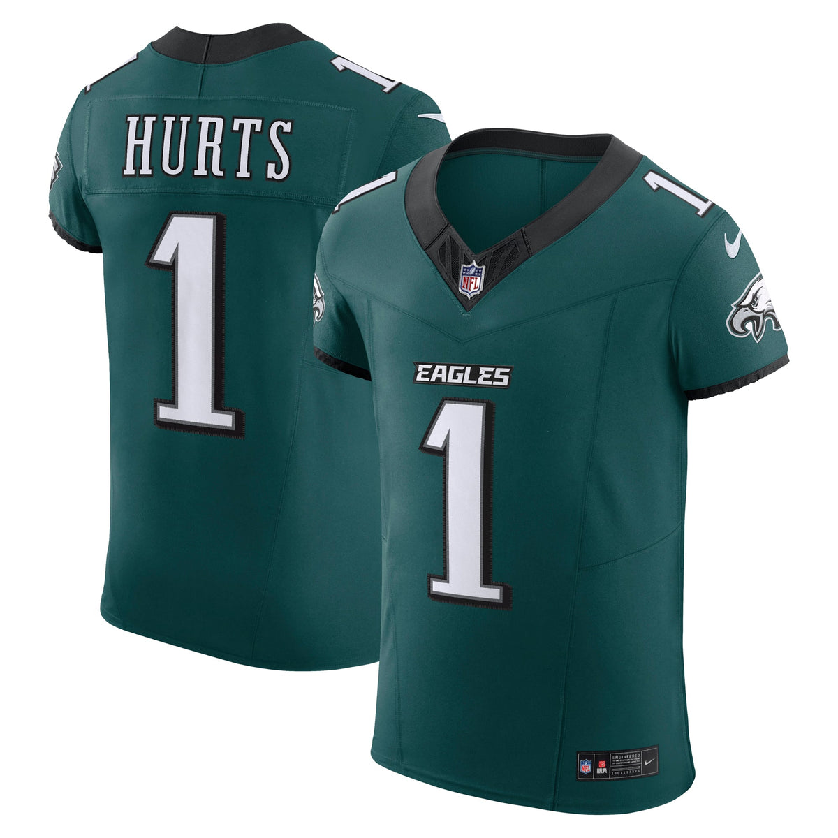 Men's Philadelphia Eagles Jalen Hurts Kelly Green Alternate Elite Jersey