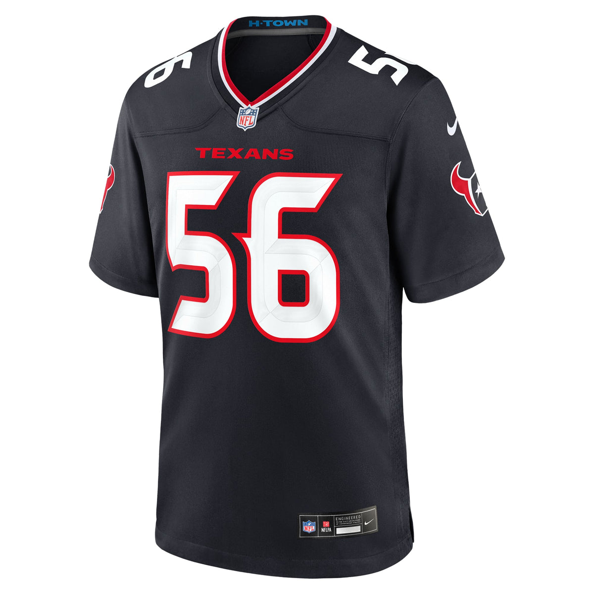 Men's Houston Texans Jamal Hill Navy Team Jersey
