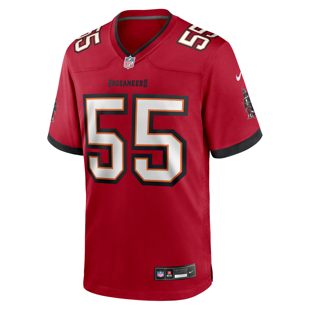 Men's Tampa Bay Buccaneers Derrick Brooks Red Game Retired Player Jersey