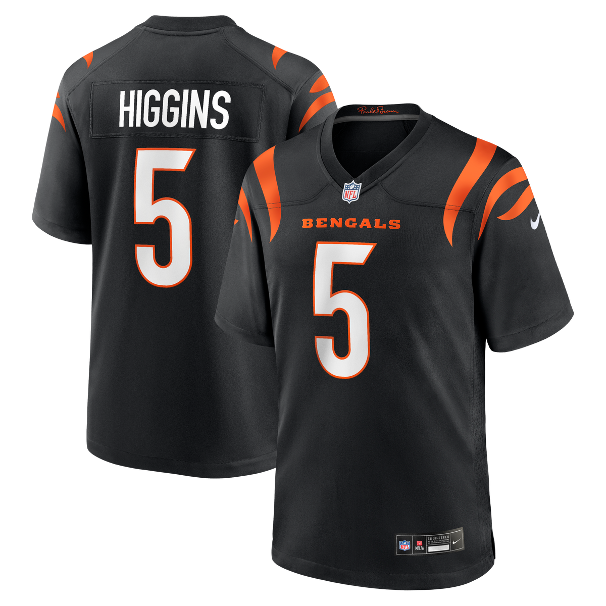 Men's Cincinnati Bengals Tee Higgins White Jersey