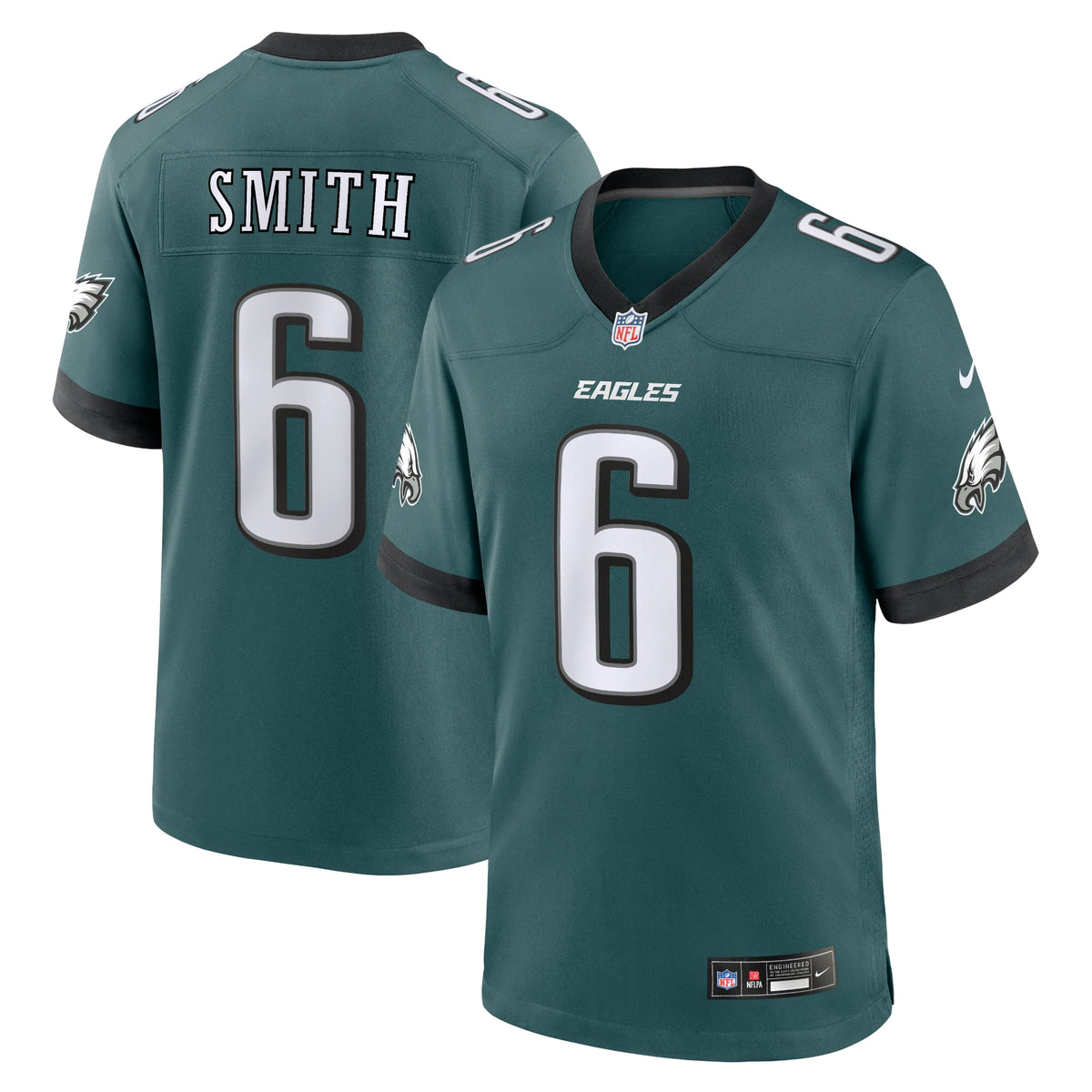 Men's Philadelphia Eagles DeVonta Smith Midnight Green Player Jersey