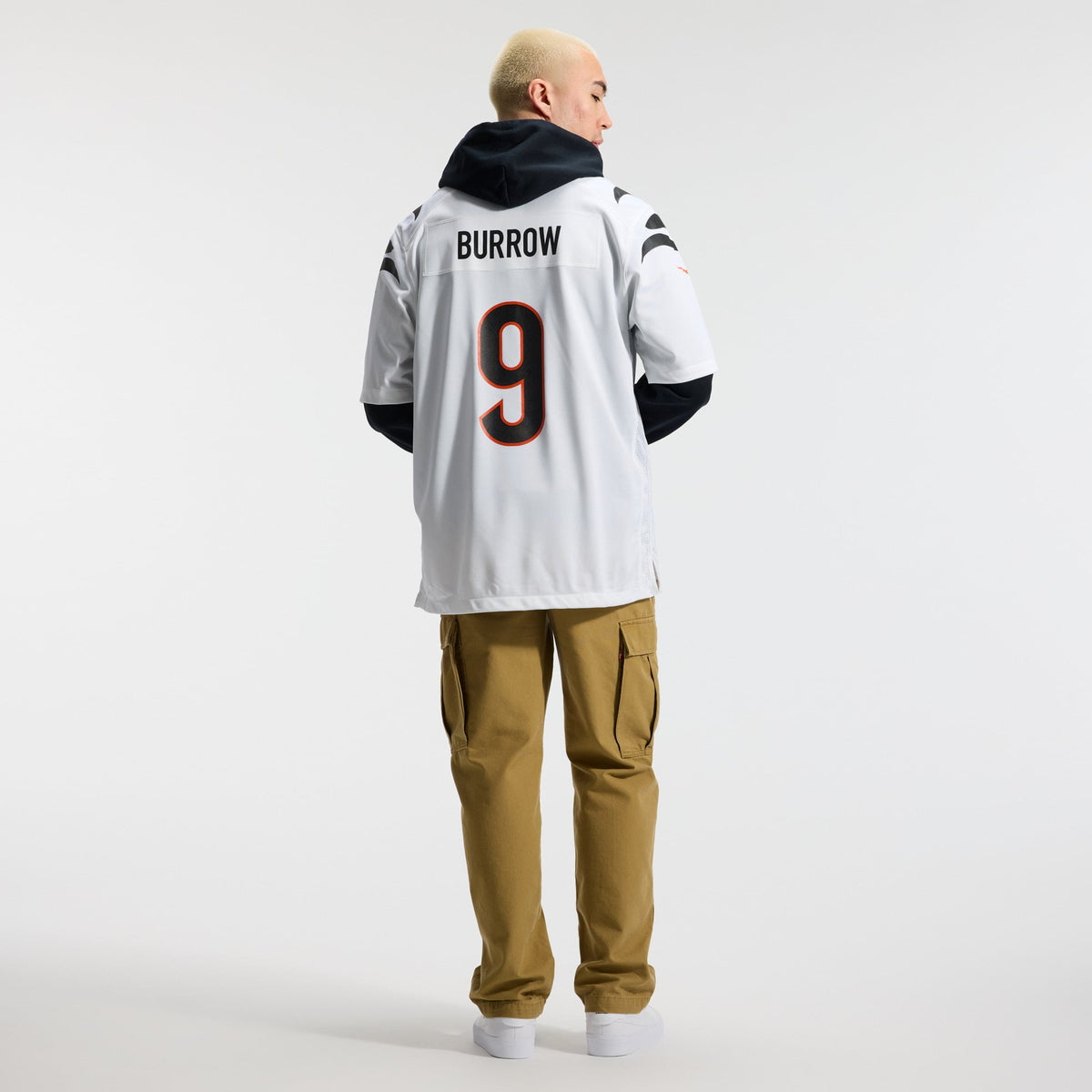 Men's Cincinnati Bengals Joe Burrow White Jersey