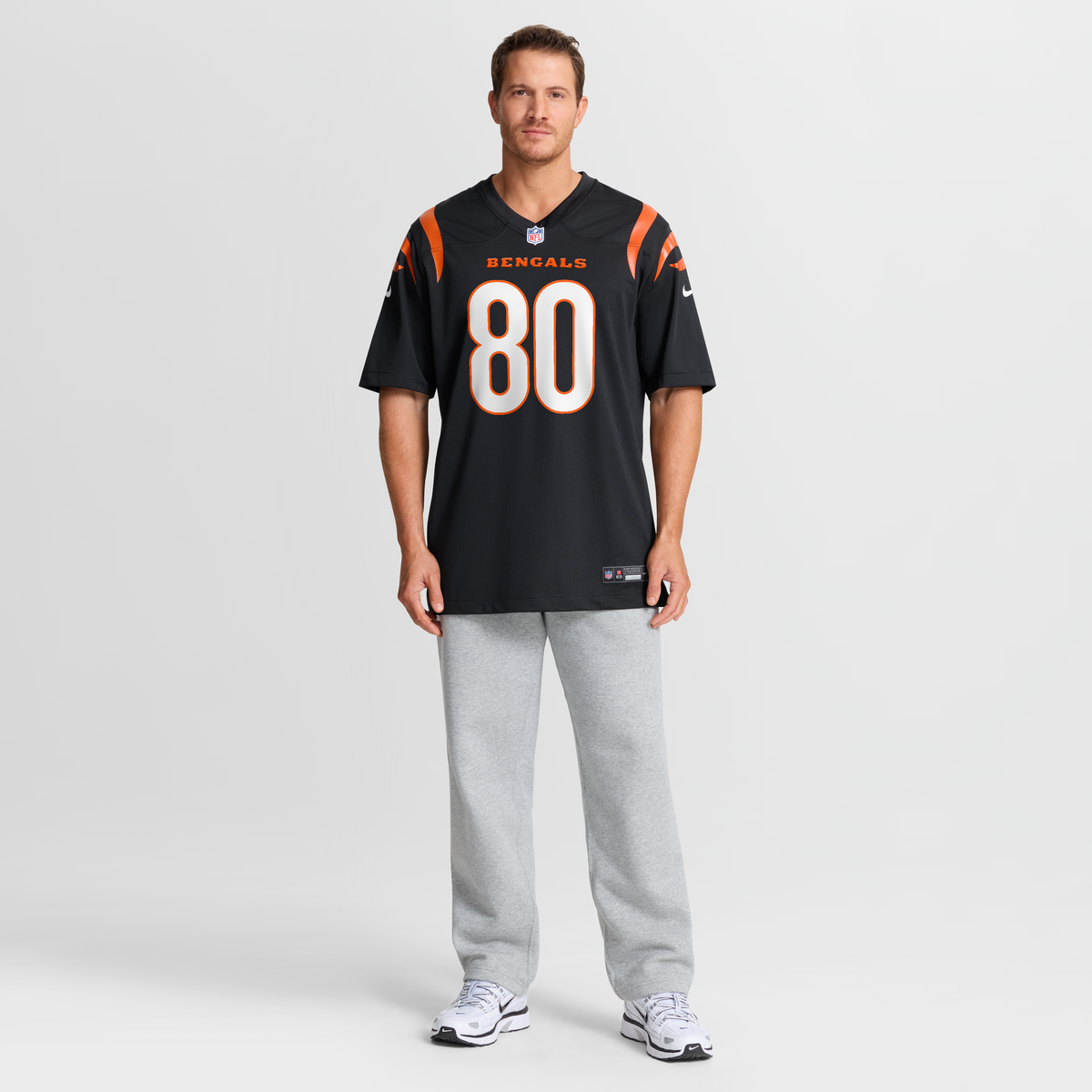 Men's Cincinnati Bengals Andrei Iosivas Black Team Jersey