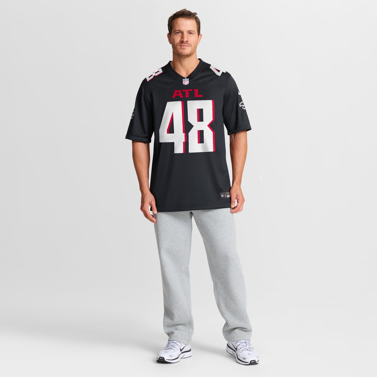 Men's Atlanta Falcons Bralen Trice Black Team Jersey