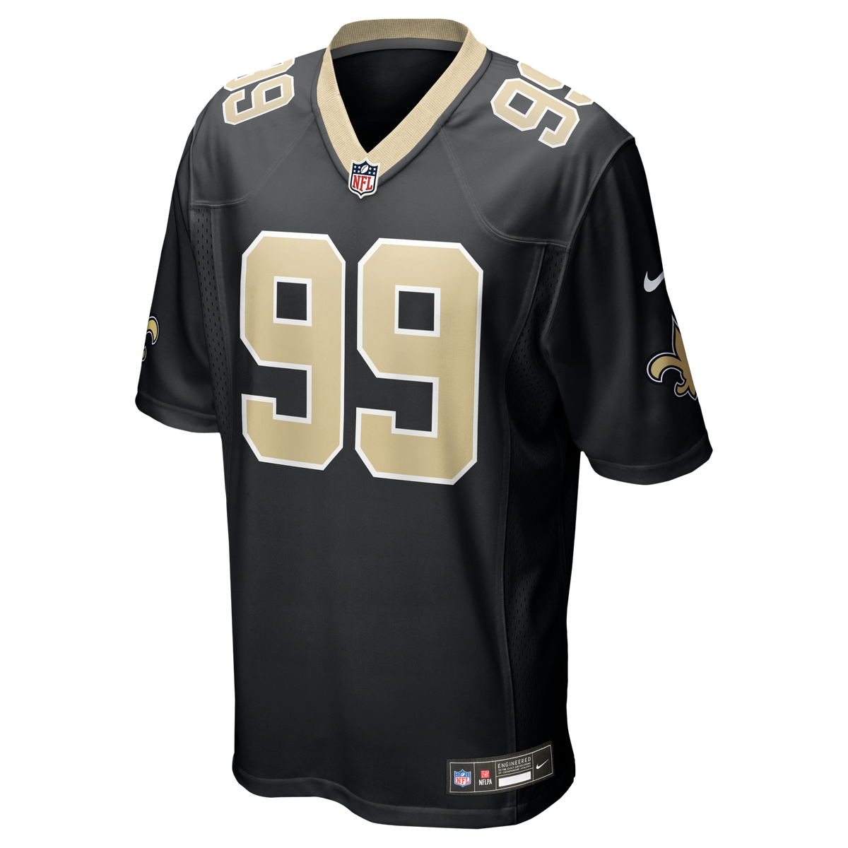Men's New Orleans Saints Chase Young Black Jersey