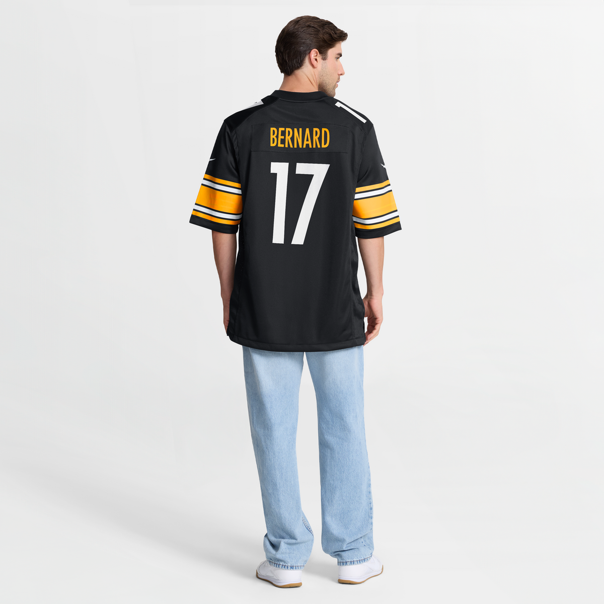 Men's Pittsburgh Steelers Germie Bernard Black Jersey