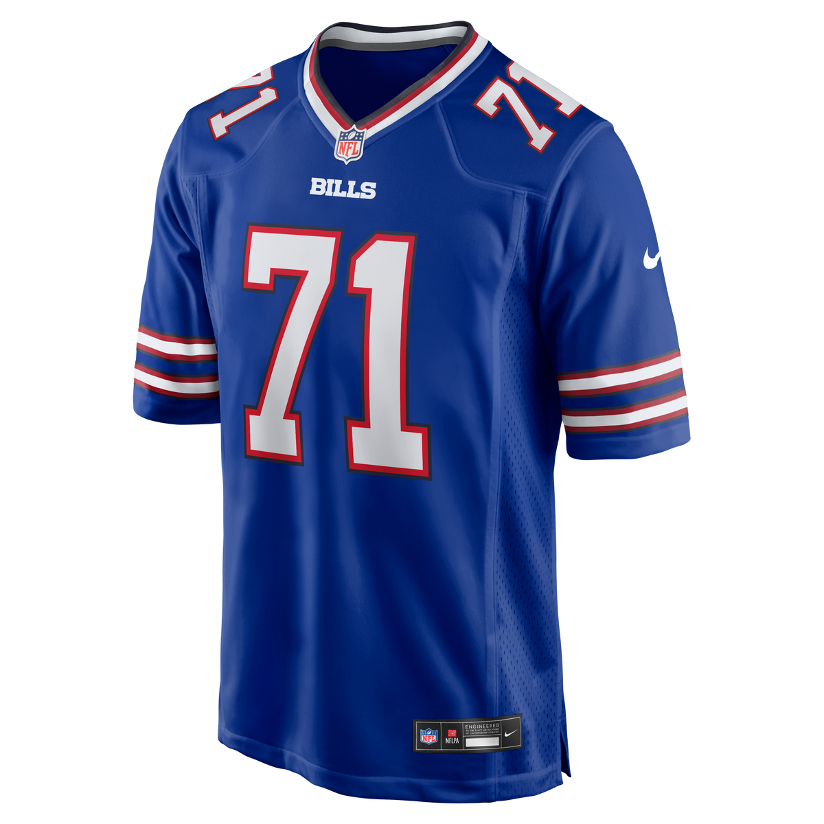 Men's Buffalo Bills Jedrick Wills Jr Royal Team Jersey