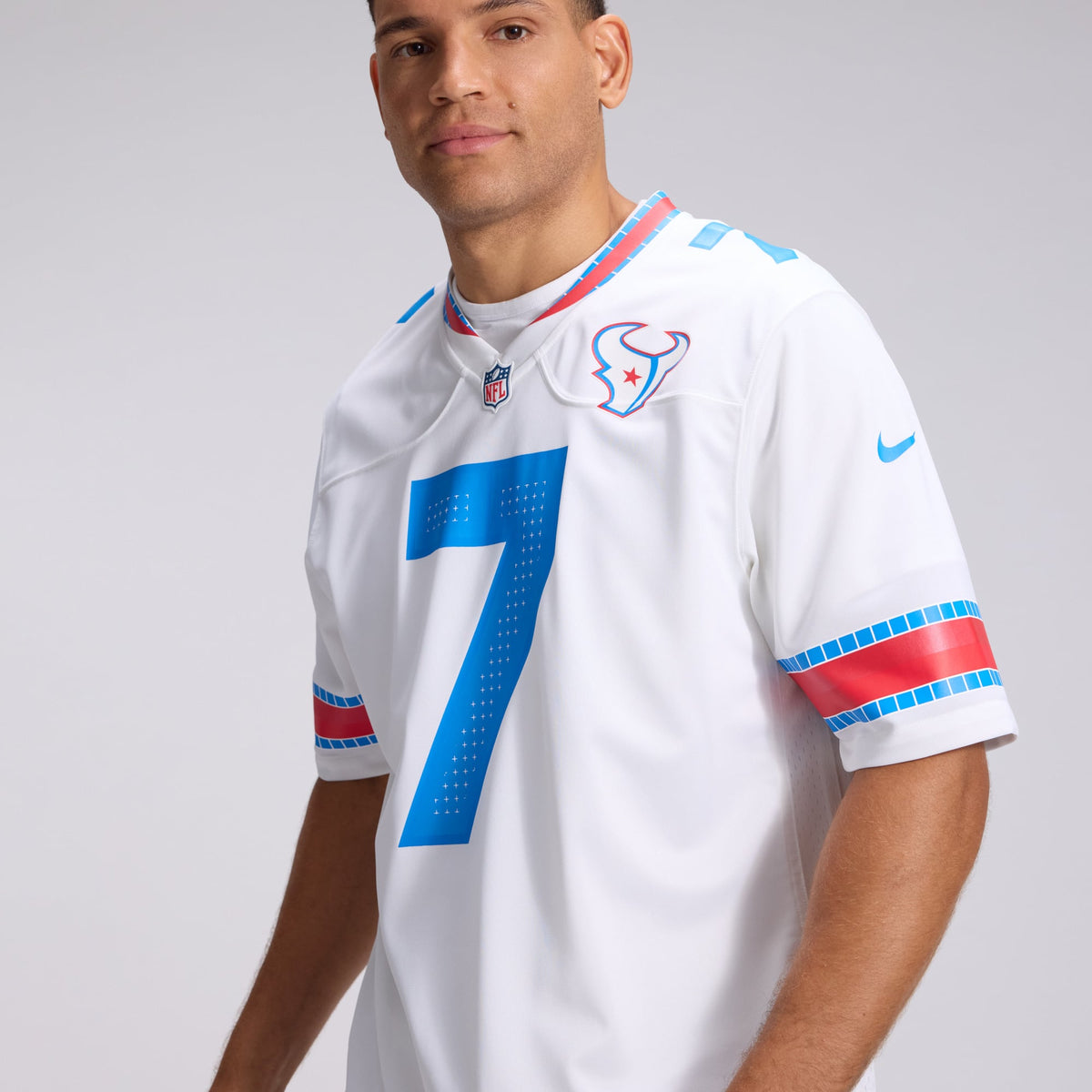 Men's Houston Texans C J Stroud White 2026 Rivalries Collection Jersey