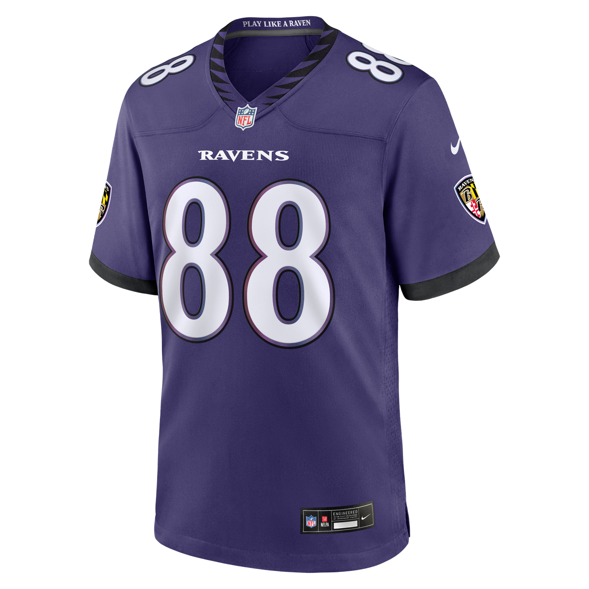 Men's Baltimore Ravens Matthew Hibner Purple Team Jersey