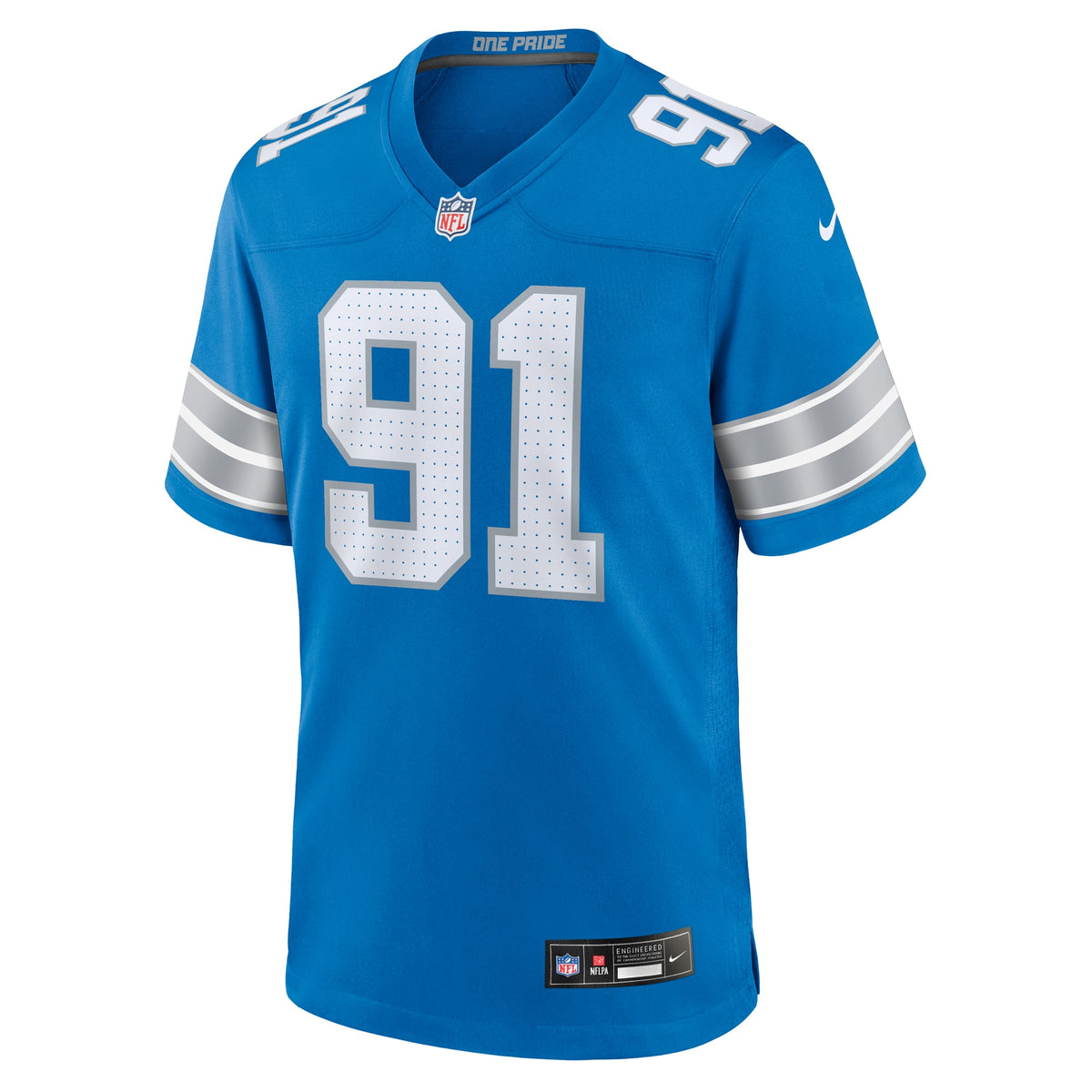Men's Detroit Lions Tyleik Williams Blue Team Jersey