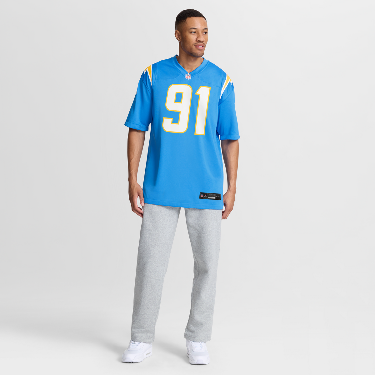 Men's Los Angeles Chargers Nick Barrett Powder Blue Team Jersey