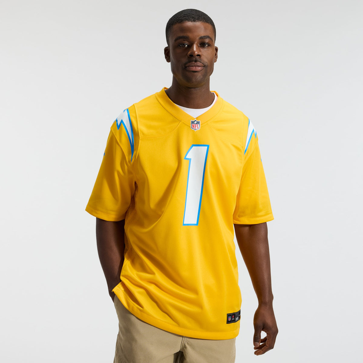 Men's Los Angeles Chargers Quentin Johnston Powder Blue Game Player Jersey