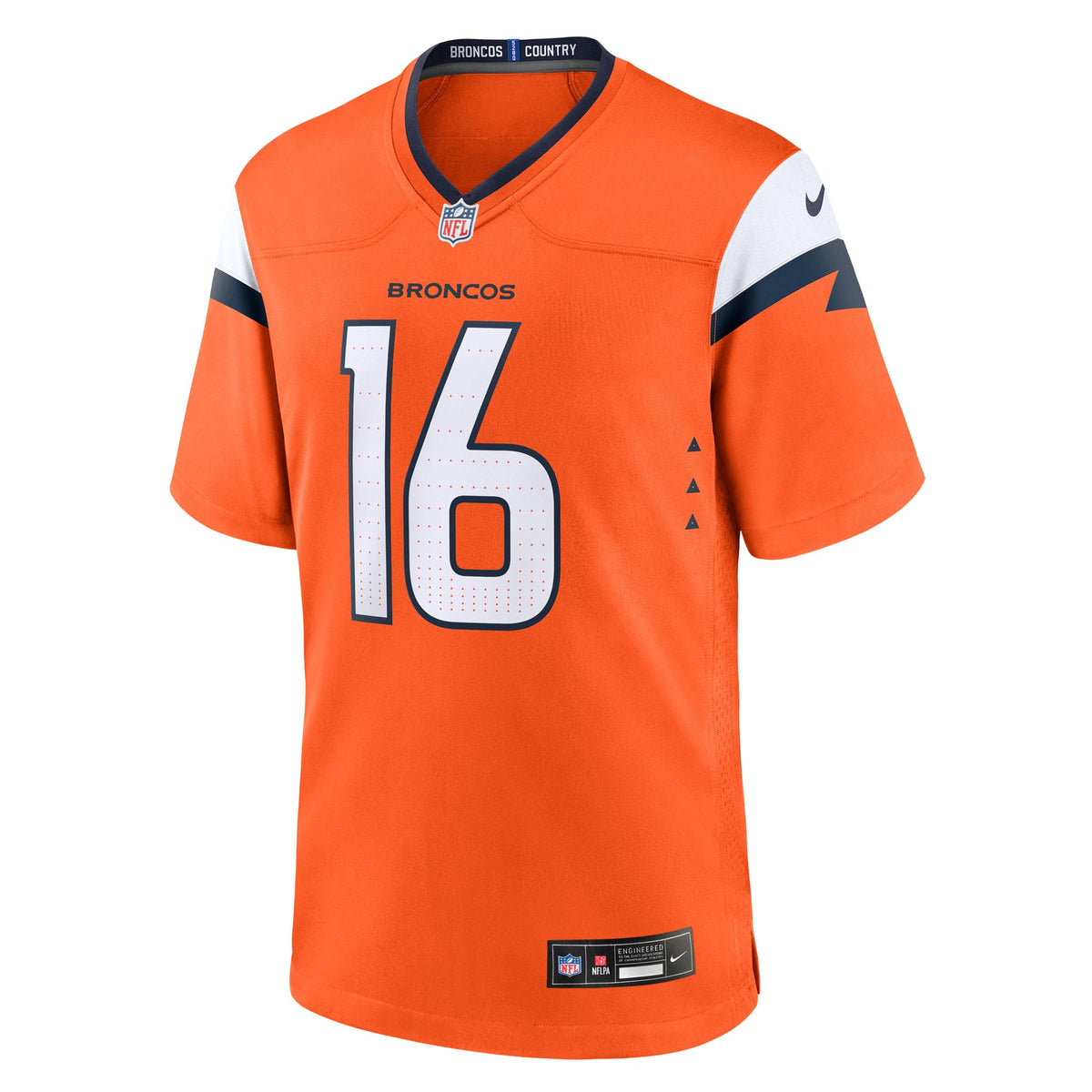 Men's Denver Broncos Jeremy Crawshaw Orange Team Jersey